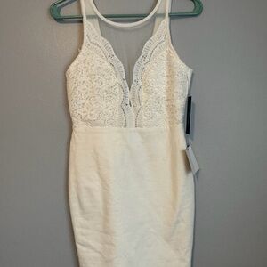 Lulu's White Lace Mini Dress size small